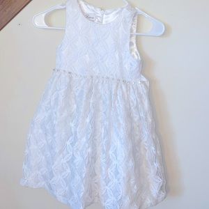 Kids size 6 white formal dress